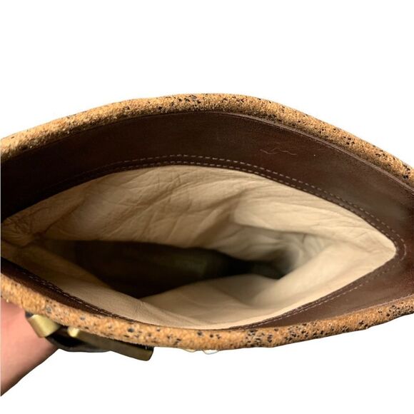 Rare! Michael Kors Brown Stiletto Platform Leather Boots - Picture 16 of 16